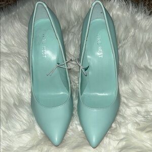 Nine West Women's Aqua Heels